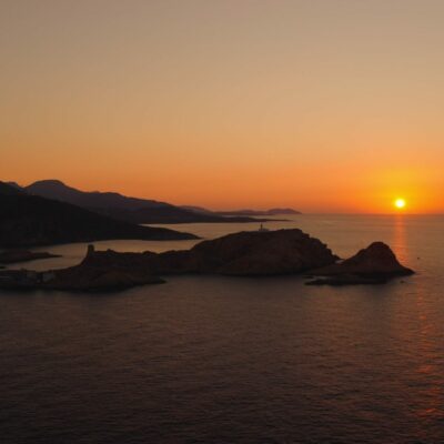 L'Ile-Rousse au coucher de soleil