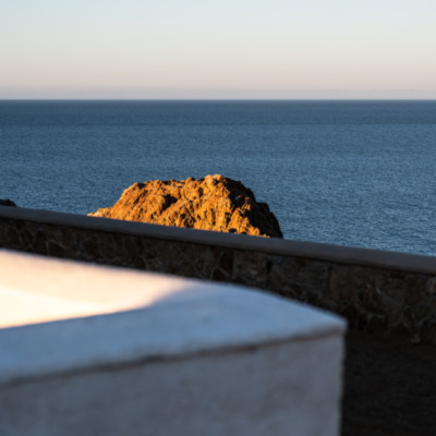 Phare de la Pietra au coucher de soleil