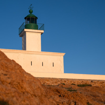 Phare de la Pietra au coucher de soleil l'Ile-Rousse