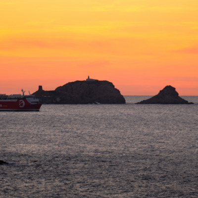 Port de L'Ile-Rousse au coucher de soleil
