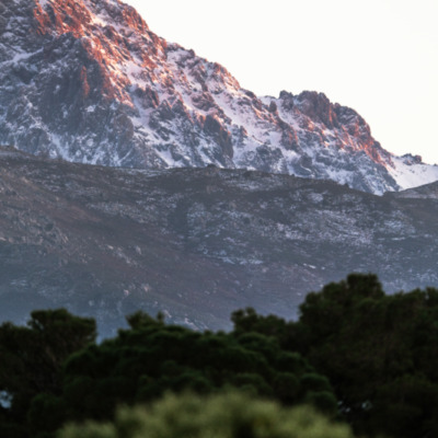Montagne enneigée