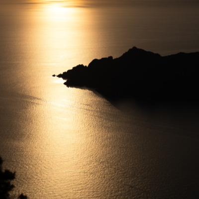 Monte Senino au coucher de soleil