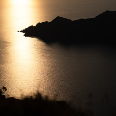 Monte Senino au coucher de soleil
