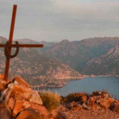 Monte Senino au coucher de soleil