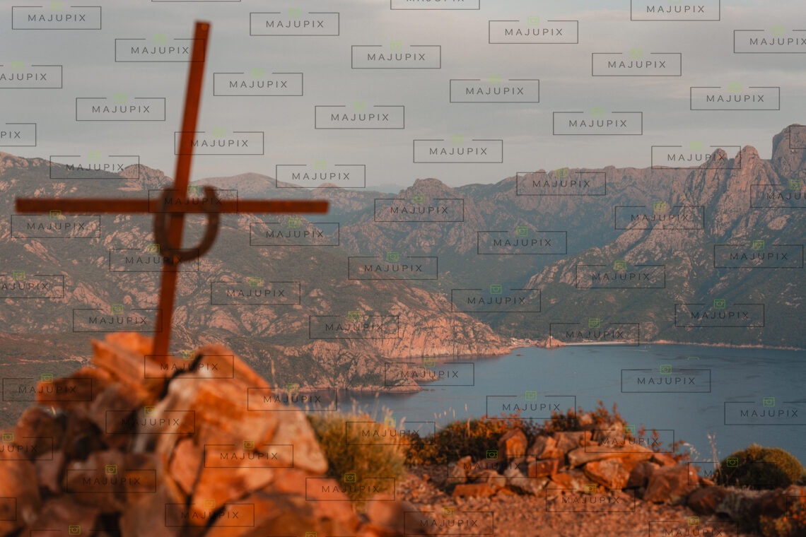 Monte Senino au coucher de soleil
