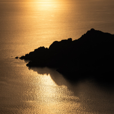 Monte Senino au coucher de soleil