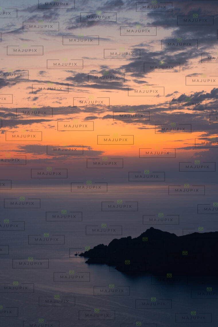 Monte Senino au coucher de soleil