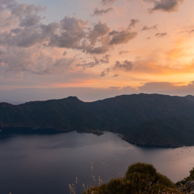 Monte Senino au coucher de soleil