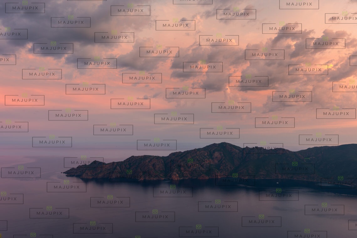 Monte Senino au coucher de soleil