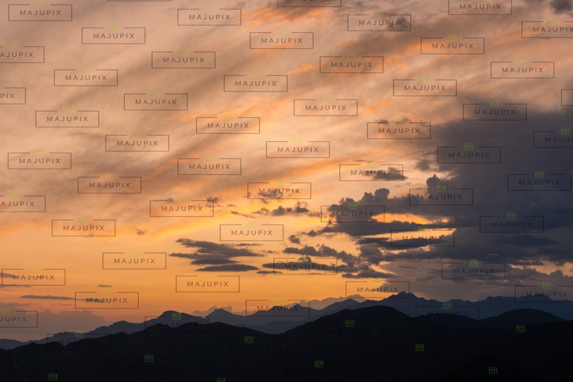 Monte Senino au coucher de soleil