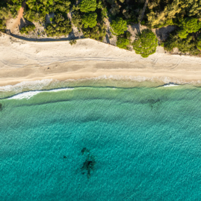 Plage de Palombaggia Porto-Vecchio drone
