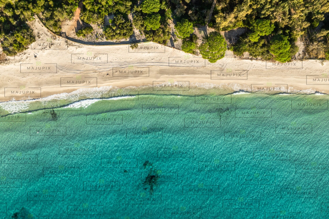 Plage de Palombaggia Porto-Vecchio drone