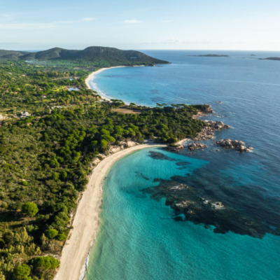 Plage de Palombaggia Porto-Vecchio drone