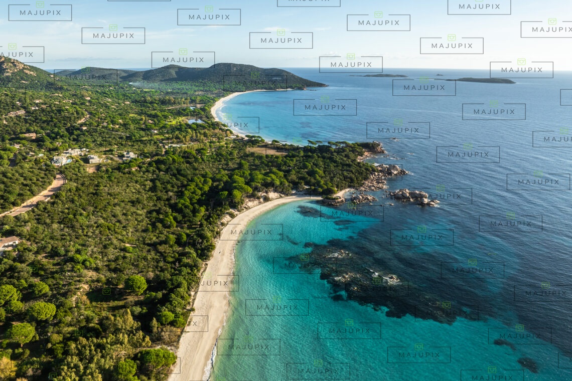Plage de Palombaggia Porto-Vecchio drone