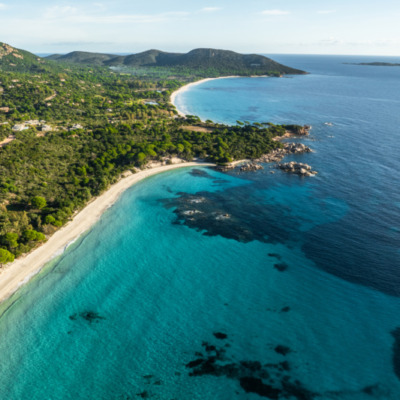 Plage de Palombaggia Porto-Vecchio drone