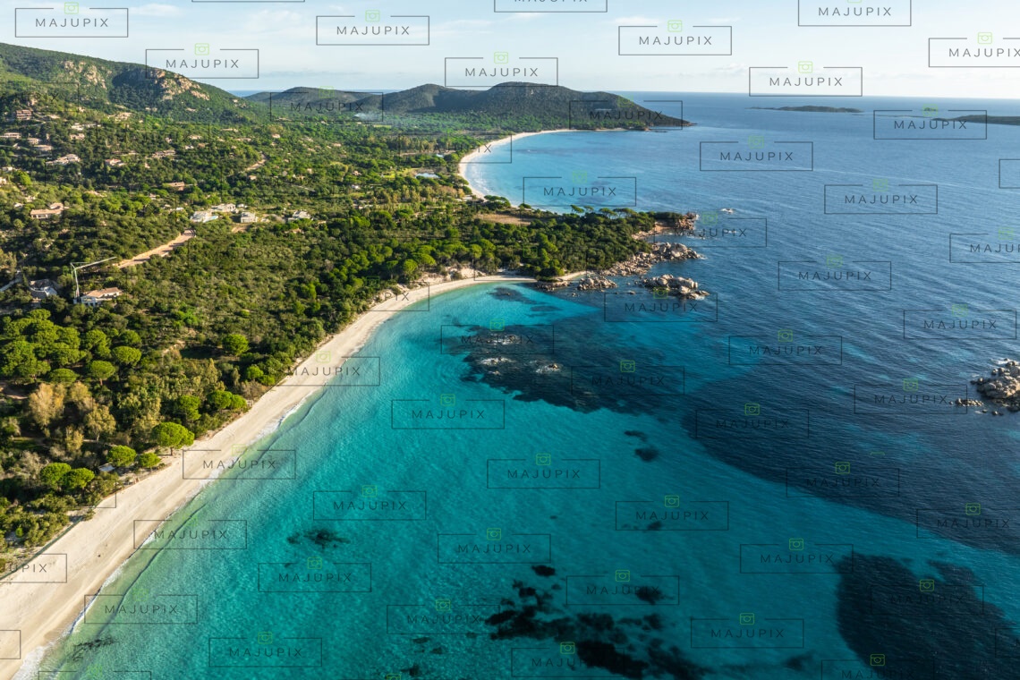 Plage de Palombaggia Porto-Vecchio drone