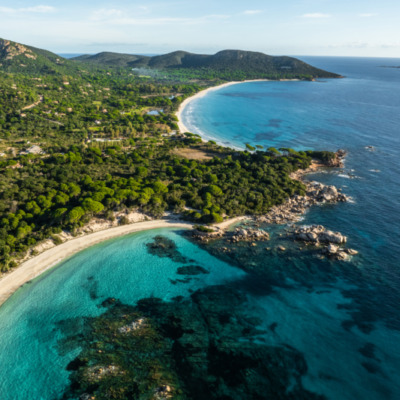 Plage de Palombaggia Porto-Vecchio drone
