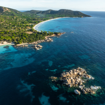 Plage de Palombaggia Porto-Vecchio drone