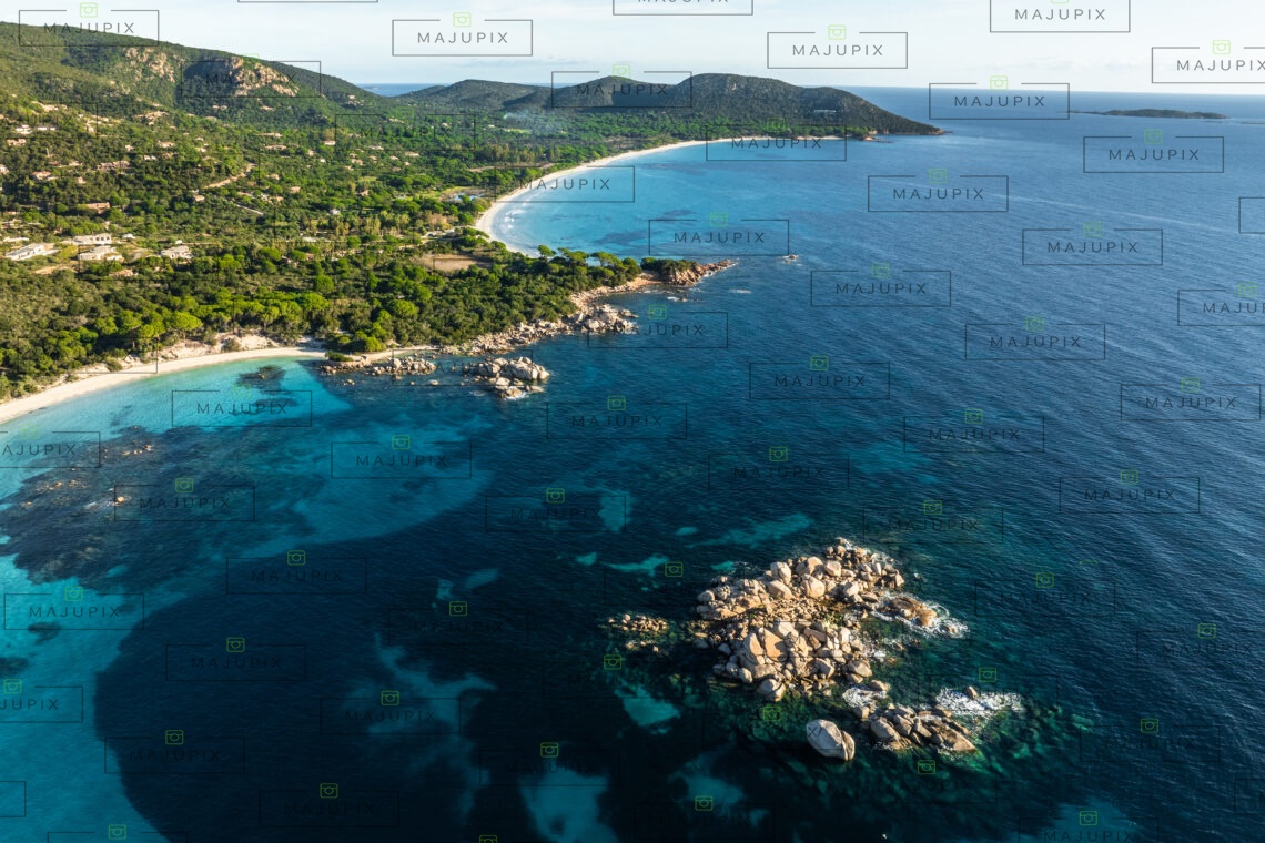 Plage de Palombaggia Porto-Vecchio drone
