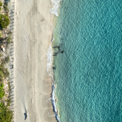 Plage de Palombaggia Porto-Vecchio drone