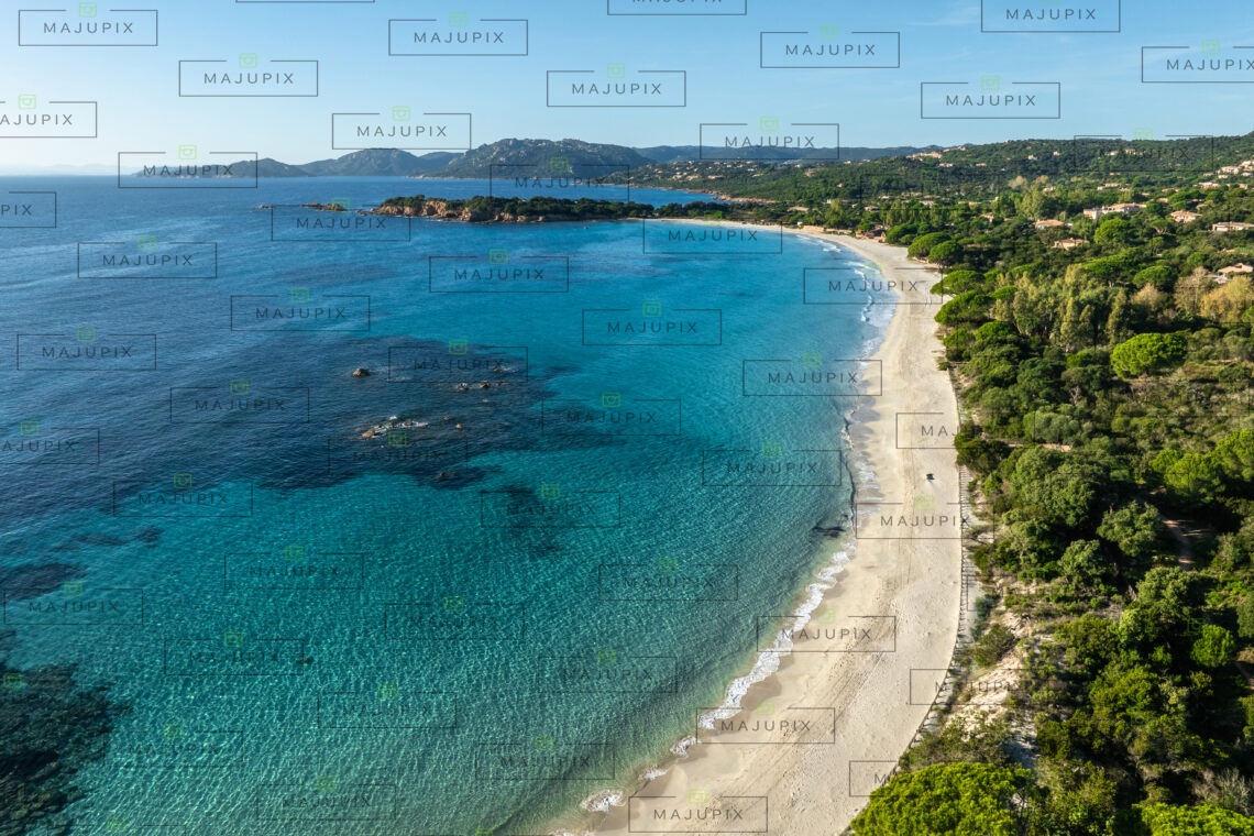 Plage de Palombaggia Porto-Vecchio drone