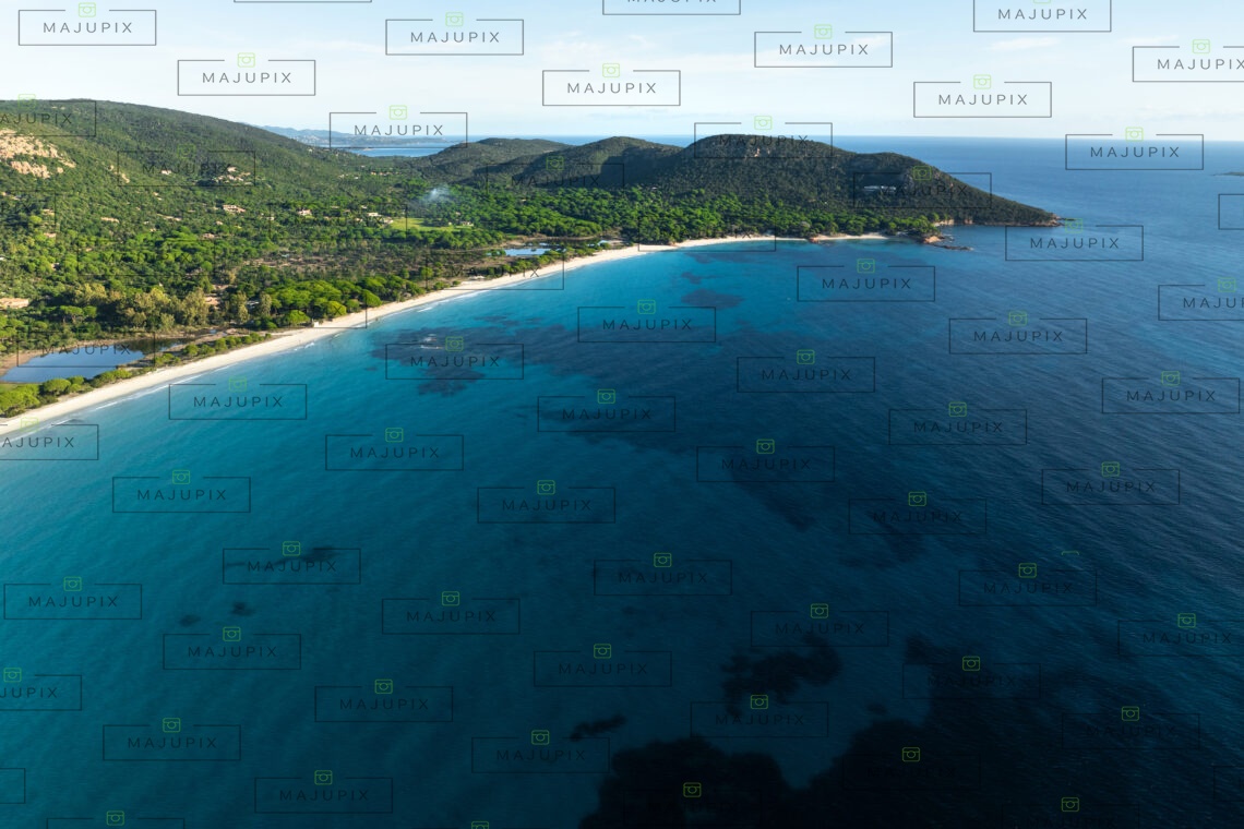 Plage de Palombaggia Porto-Vecchio drone