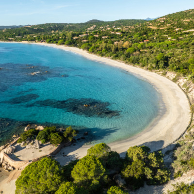 Plage de Palombaggia Porto-Vecchio drone