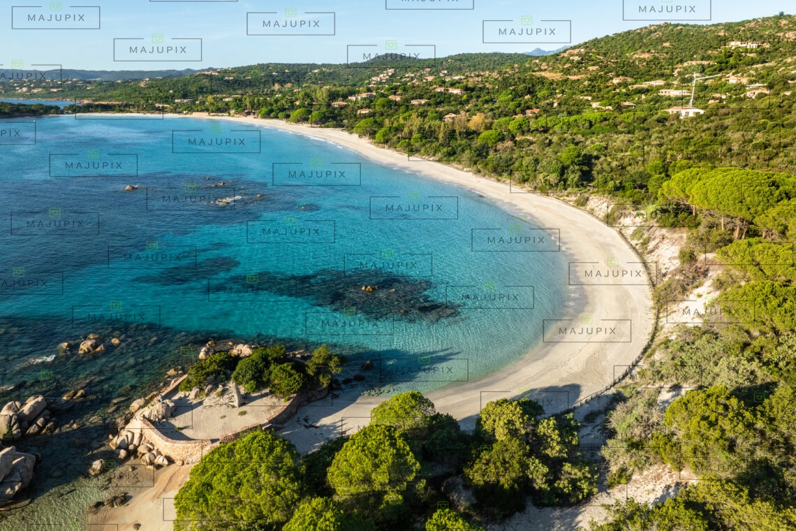 Plage de Palombaggia Porto-Vecchio drone