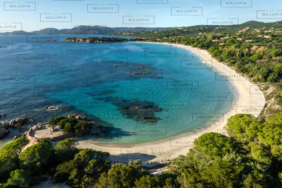 Plage de Palombaggia Porto-Vecchio drone
