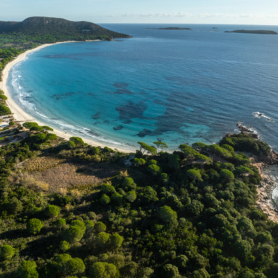 Plage de Palombaggia Porto-Vecchio drone