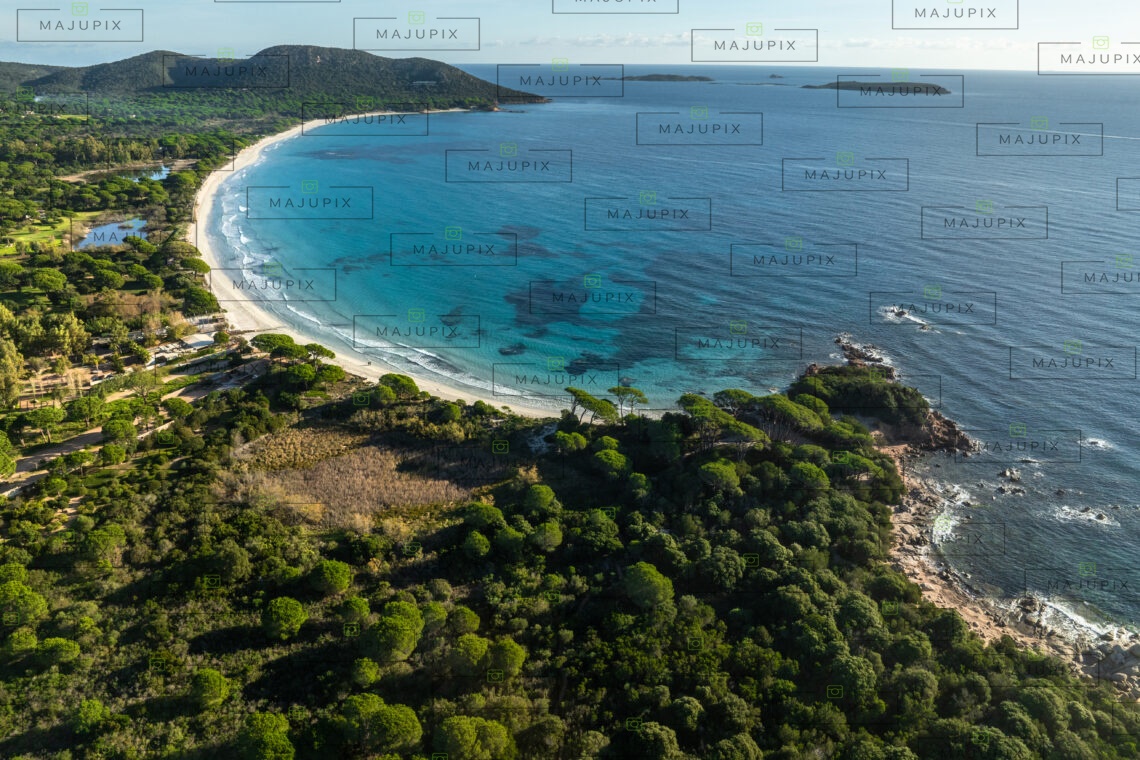 Plage de Palombaggia Porto-Vecchio drone