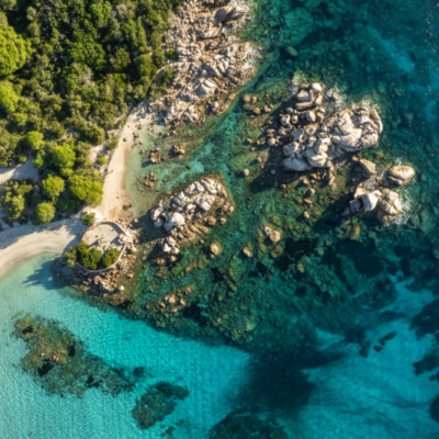 Plage de Palombaggia Porto-Vecchio drone