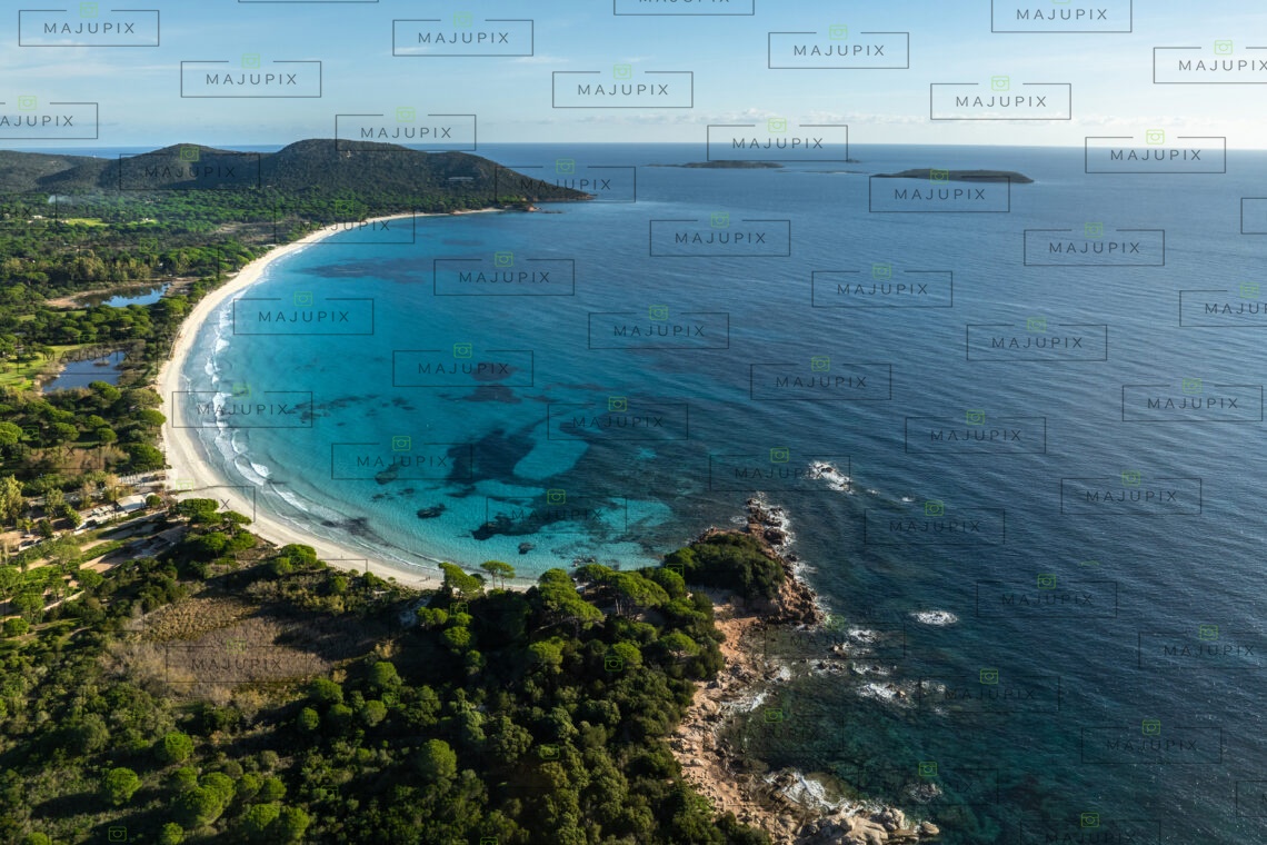 Plage de Palombaggia Porto-Vecchio drone