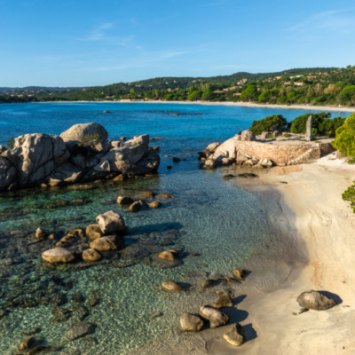 Plage de Palombaggia Porto-Vecchio drone