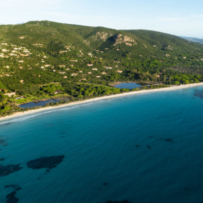 Plage de Palombaggia Porto-Vecchio drone