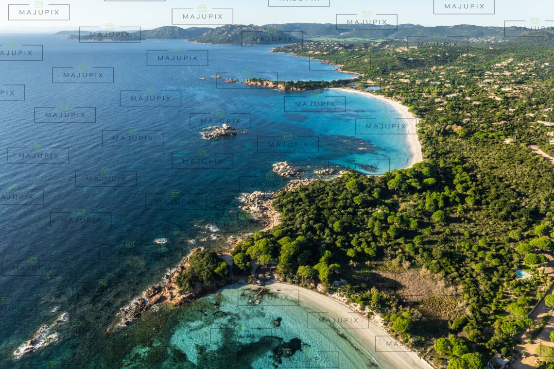 Plage de Palombaggia Porto-Vecchio drone