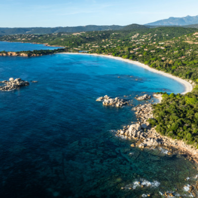 Plage de Palombaggia Porto-Vecchio drone