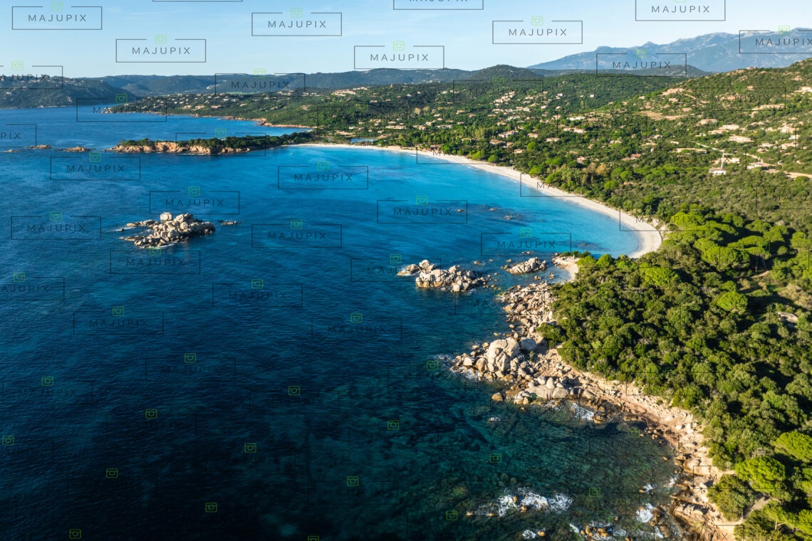 Plage de Palombaggia Porto-Vecchio drone