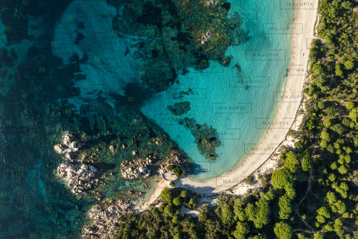 Plage de Palombaggia Porto-Vecchio drone