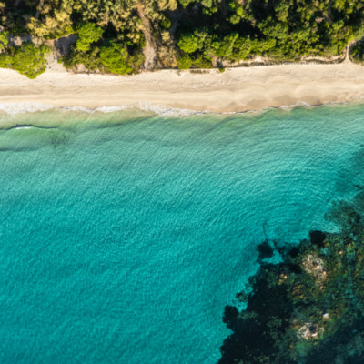Plage de Palombaggia Porto-Vecchio drone