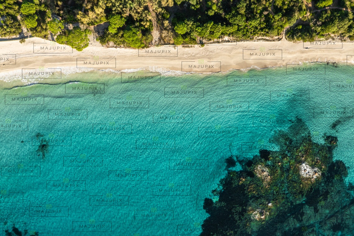 Plage de Palombaggia Porto-Vecchio drone