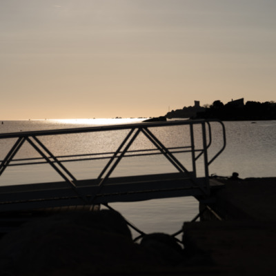 Port de Pianottoli-Caldarello au coucher de soleil
