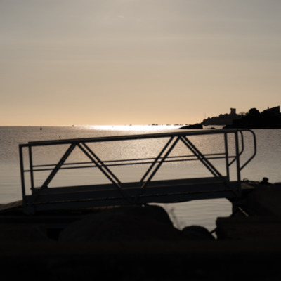 Port de Pianottoli-Caldarello au coucher de soleil
