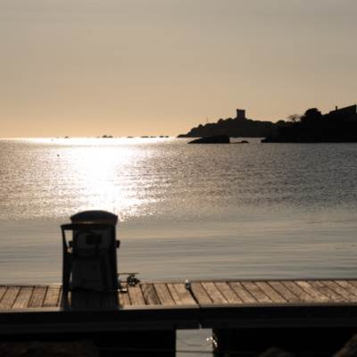 Port de Pianottoli-Caldarello au coucher de soleil