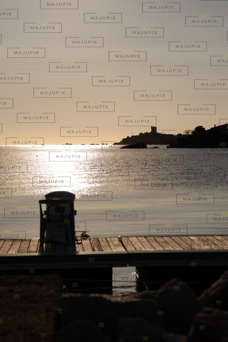 Port de Pianottoli-Caldarello au coucher de soleil