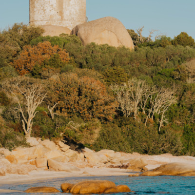Plage et tour génoise Pianottoli-Caldarello