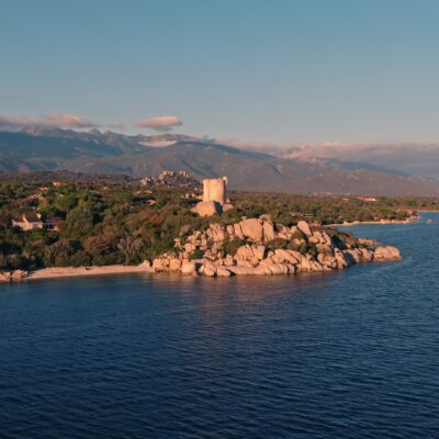 Plage de Pianottoli-Caldarello au coucher de soleil