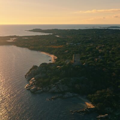 Plage de Pianottoli-Caldarello au coucher de soleil