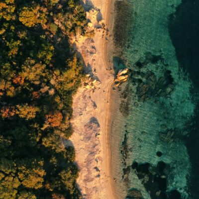 Plage de Pianottoli-Caldarello au coucher de soleil