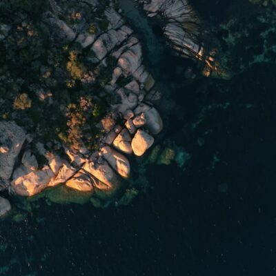 Tour génoise de Pianottoli-Caldarello au coucher de soleil